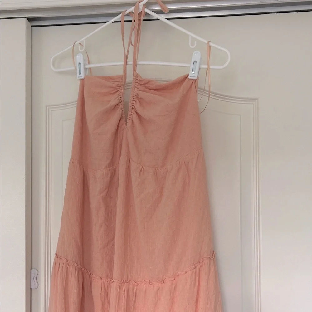 Abercrombie & Fitch Halter Tiered Maxi Dress